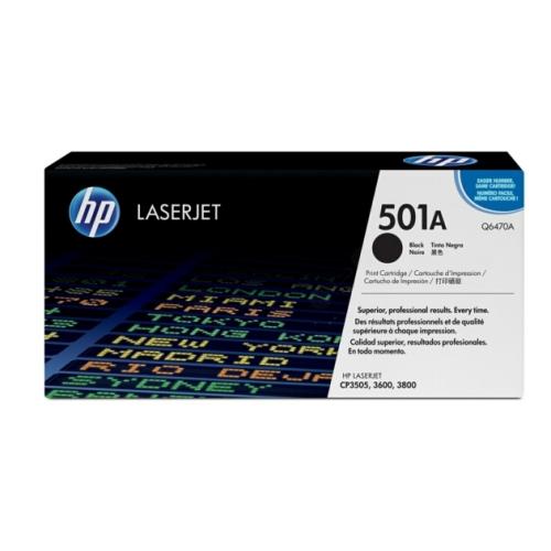 HP Toner sort (Q6470A / 501A)