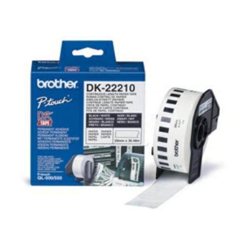 Brother Etiketter hvid (DK22210), 29mm