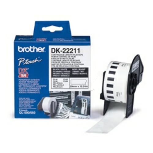 Brother Etiketter hvid (DK22211), 29mm