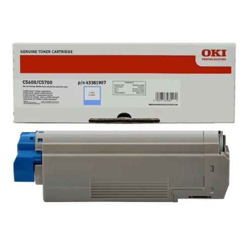 Oki Toner cyan (43381907)