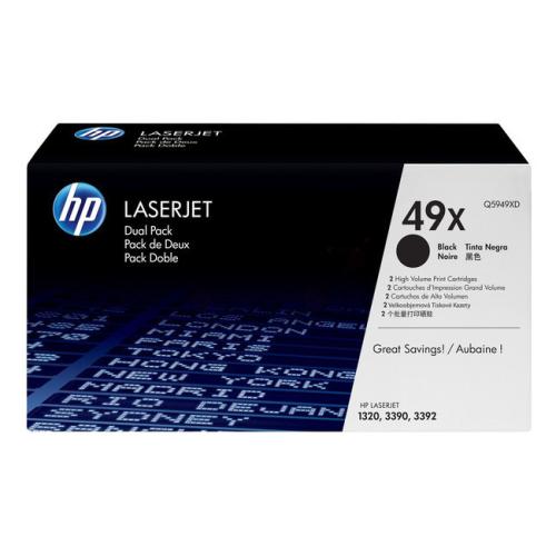 HP Toner sort (Q5949XD / 49XD) (Doppelpak, høj kapacitet)