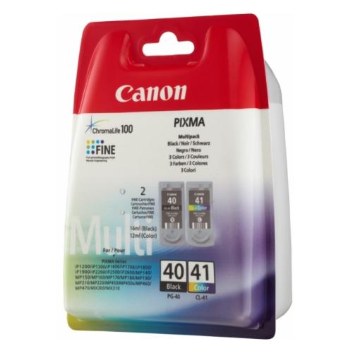 Canon Blækpatron sort / farve (0615B036 / PG40+CL41) (Doppelpak, multipack)