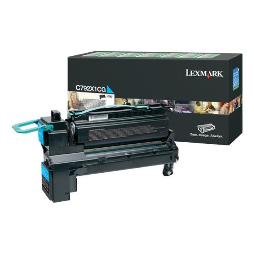 Lexmark Toner cyan (C792X1CG / 0C792X1CG) (Return, høj kapacitet)