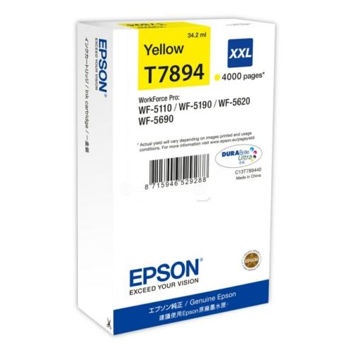 Epson Blækpatron gul (C13T789440 / T7894XXL) (høj kapacitet)