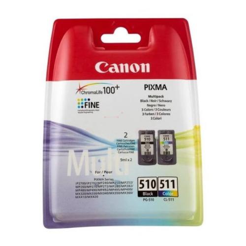 Canon Blækpatron sort / farve (2970B010 / PG510+CL511) (Doppelpak, multipack)