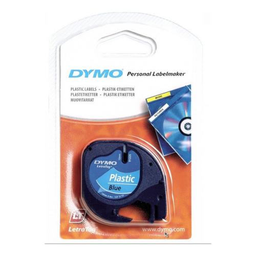 Dymo LetraTag skriftbånd D2 blå (91205 / S0721650), 12mm