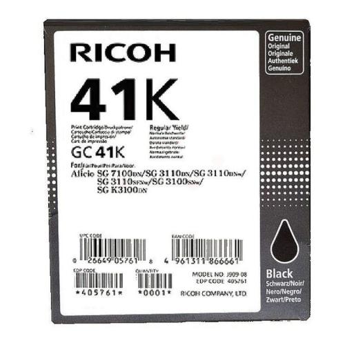 Ricoh Blækpatron sort (405761 / GC41K)