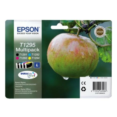 Epson Blækpatron sort / cyan / magenta / gul (C13T12954012 / T1295) (multipack)