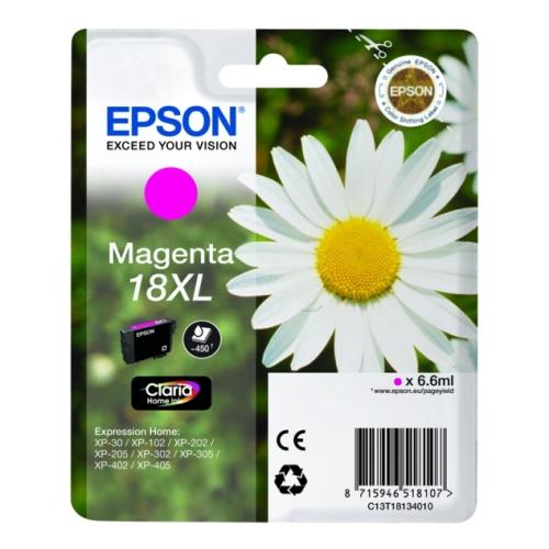 Epson Blækpatron magenta (C13T18134012 / 18XL) (høj kapacitet)