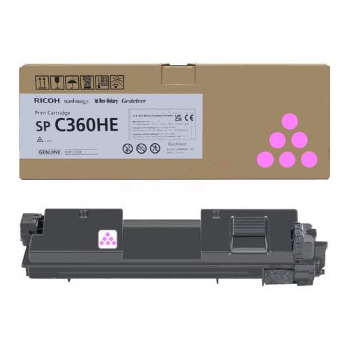 Ricoh Toner magenta (408186 / SPC360HE) (høj kapacitet)