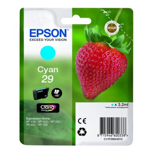 Epson Blækpatron cyan (C13T29824012 / 29)