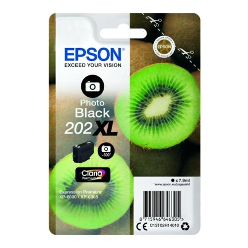 Epson Blækpatron sort foto (C13T02H14010 / 202XL) (høj kapacitet)