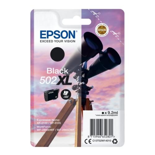 Epson Blækpatron sort (C13T02W14010 / 502XL) (høj kapacitet)