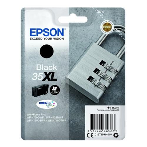 Epson Blækpatron sort (C13T35914010 / 35XL) (høj kapacitet)