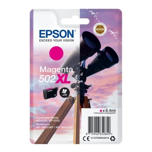 Epson Blækpatron magenta (C13T02W34010 / 502XL) (høj kapacitet)