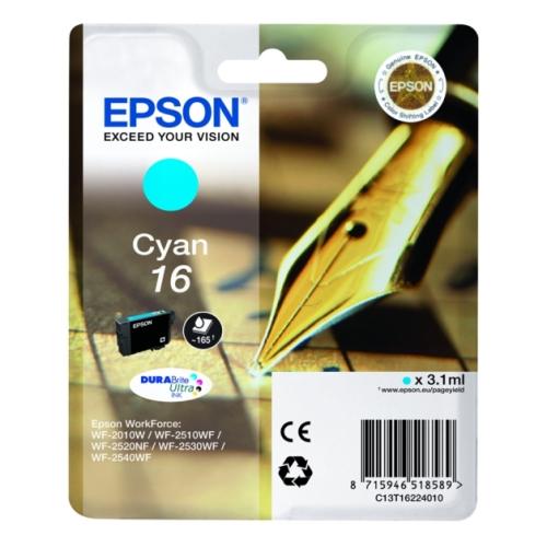 Epson Blækpatron cyan (C13T16224012 / 16)