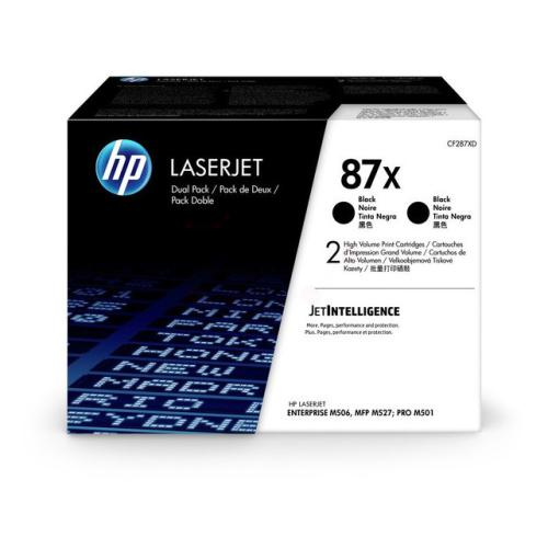 HP Toner sort (CF287XD / 87X) (Doppelpak, høj kapacitet)