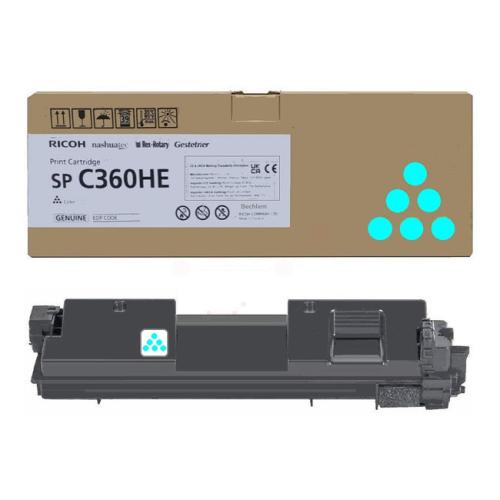 Ricoh Toner cyan (408185 / SPC360HE) (høj kapacitet)