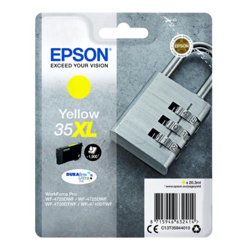 Epson Blækpatron gul (C13T35944010 / 35XL) (høj kapacitet)