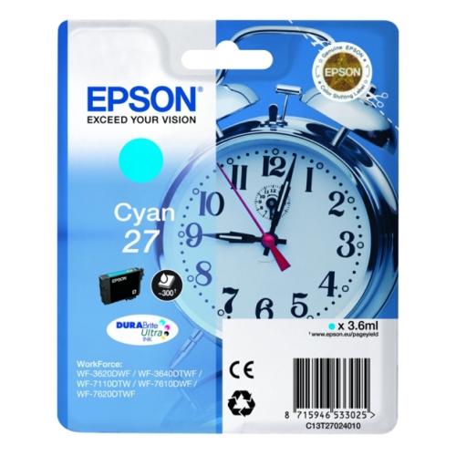 Epson Blækpatron cyan (C13T27024012 / 27)