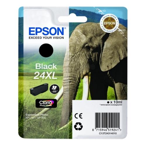 Epson Blækpatron sort (C13T24314012 / 24XL) (høj kapacitet)