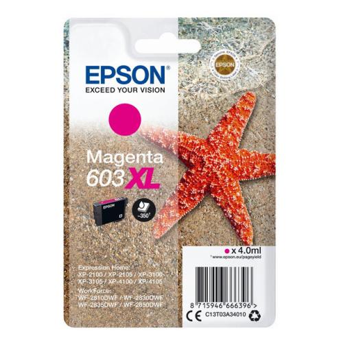 Epson Blækpatron magenta (C13T03A34010 / 603XL) (høj kapacitet)