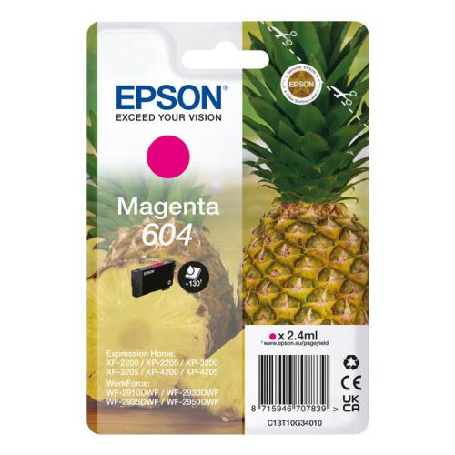 Epson Blækpatron magenta (C13T10G34010 / 604)