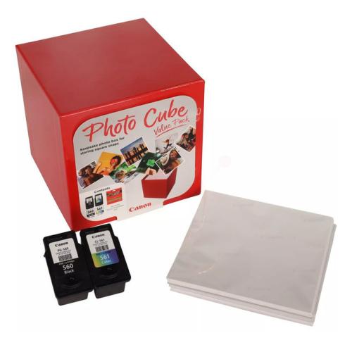 Canon Blækpatron / Fotopapir Blækpatroner / Fotopapirer sort / farve (3713C007 / PG560+CL561) (Doppelpak, multipack)