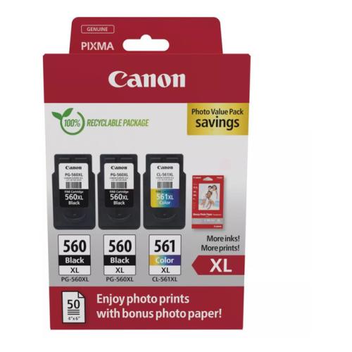 Canon Blækpatron sort / farve (3712C012 / PG560XL+CL561XL) (multipack)