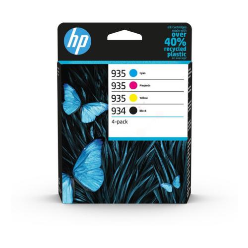 HP Blækpatron sort / cyan / magenta / gul (6ZC72AE / 934935) (multipack)