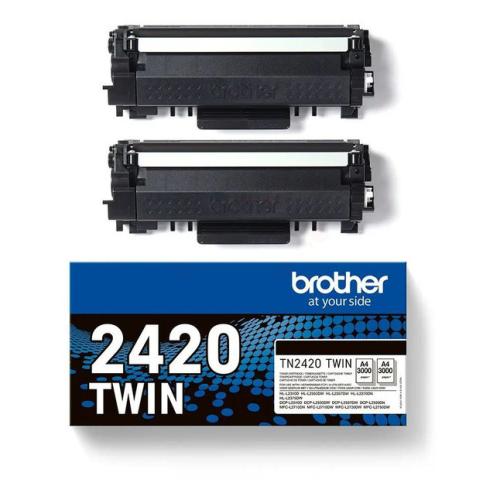 Brother Toner sort (TN2420TWIN) (Doppelpak)