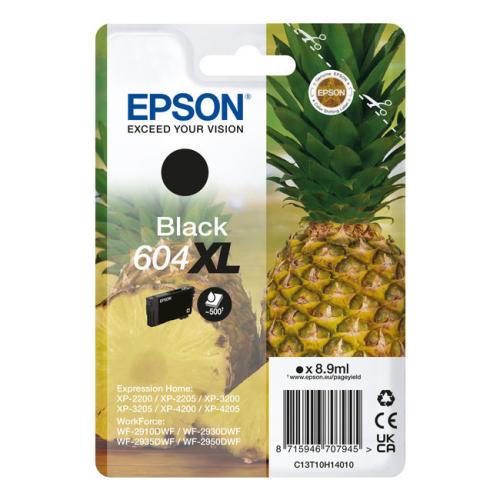 Epson Blækpatron sort (C13T10H14010 / 604XL) (høj kapacitet)