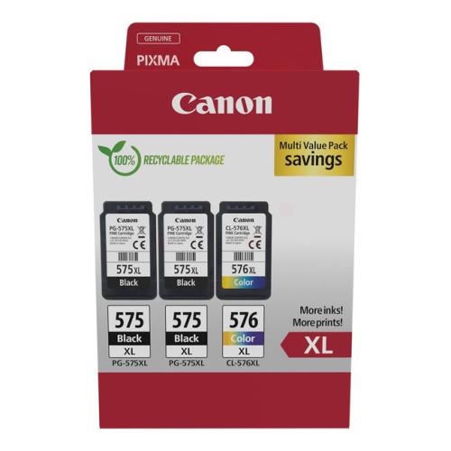 Canon Blækpatron sort / farve (5437C004 / PG575XL+CL576XL) (multipack, høj kapacitet)