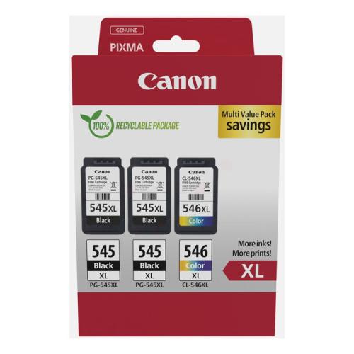 Canon Blækpatron sort / farve (8286B013 / PG545XL+CL546XL) (multipack, høj kapacitet)