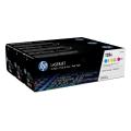 HP Toner cyan / magenta / gul (CF371AM / 128A) (multipack)