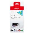 Canon Blækpatron sort / cyanfoto / magenta foto / rød / grøn (0620B027 / CLI8) (multipack)