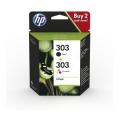 HP Blækpatron sort / farve (3YM92AE / 303) (Doppelpak, multipack)